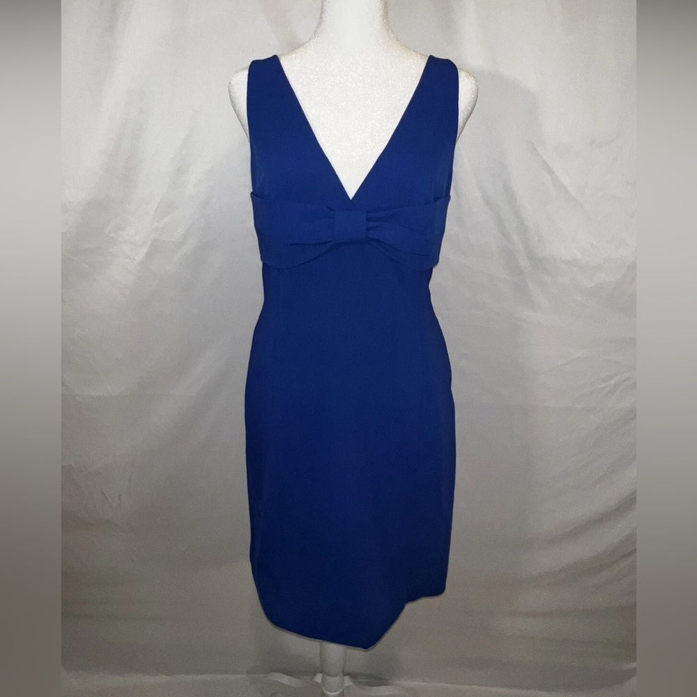 Moschino US Size 8 Euro 42 Sleeveless Bow Designer Prom Evening Cocktail Dress